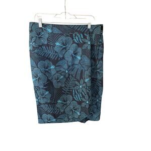 Rip Skirt Hawaii Blue Maui Moonlight Midi Skirt NEW Size Large
